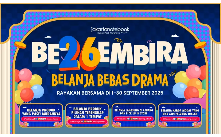 BE26EMBIRA Belanja Bebas Drama, Gratis Ongkir September