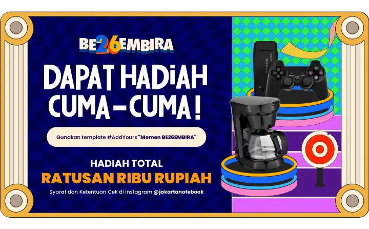 Giveaway BE26EMBIRA Jaknot, Dapatkan Hadiah Cuma-Cuma!