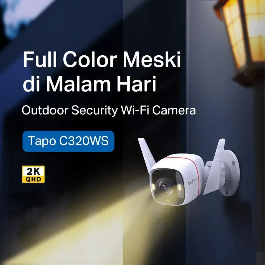 TP-LINK Kamera CCTV Outdoor 2K 4MP IP66 - TAPO C320WS