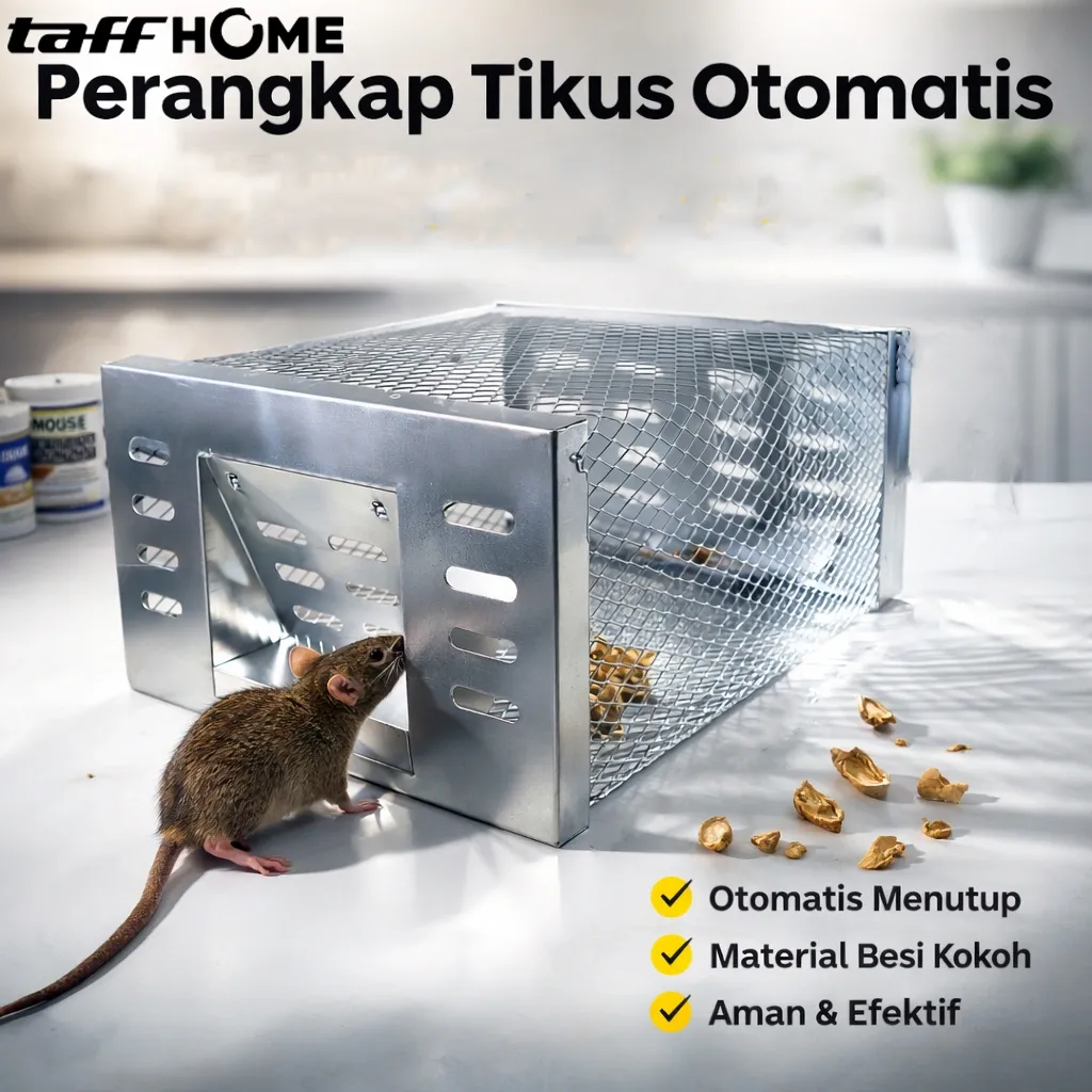 TaffHOME Jebakan Perangkap Tikus Besi Otomatis - BG-22