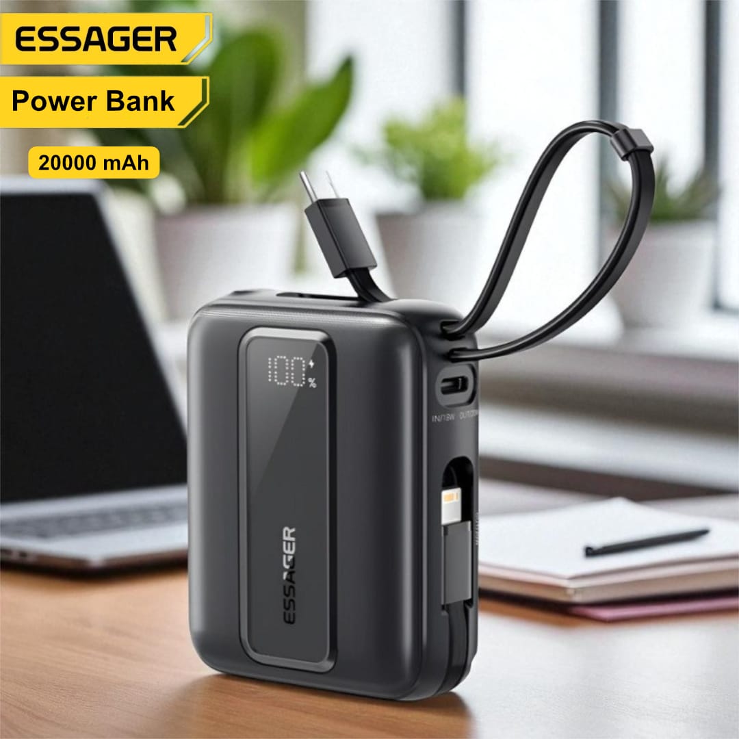 ESSAGER Power Bank Digital Display 20000mAh - ES-D024