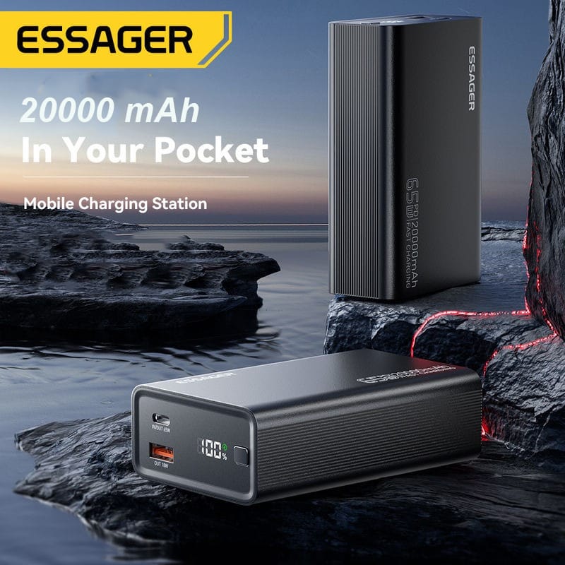 ESSAGER Power Bank Fast Charging 20000mAh - F2014