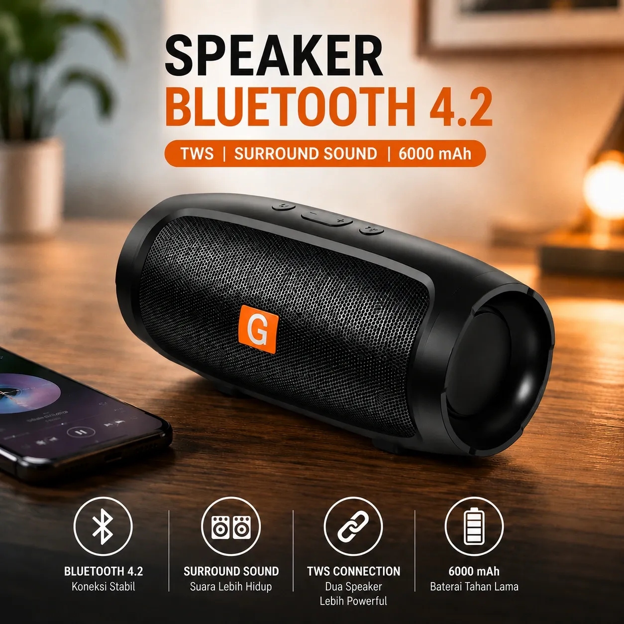 ZEALOT Speaker Bluetooth 3D Stereo Big Bass Subwoofer - S32