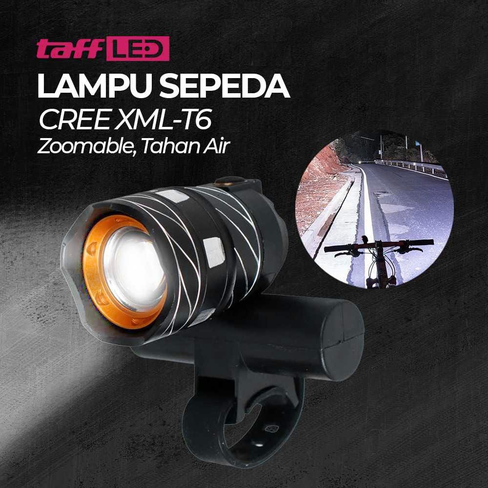 TaffLED Lampu Depan Sepeda LED 1000 Lumens - ZK30