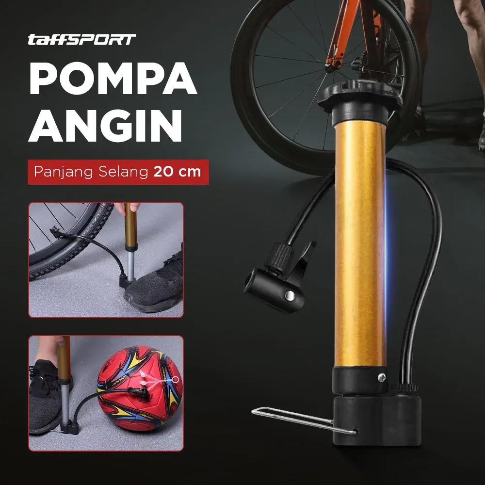 TaffSPORT Pompa Sepeda Portable Floor Pump - PM02