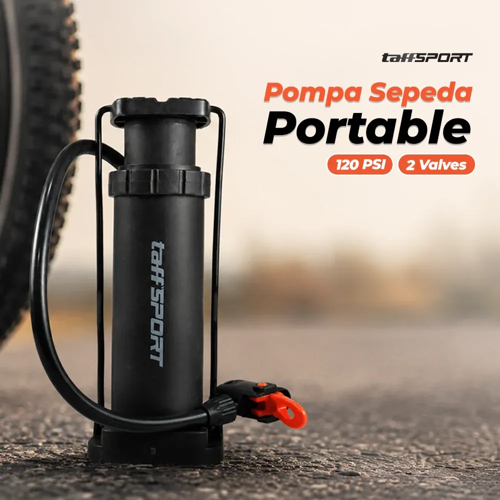 TaffSPORT Pompa Angin Sepeda Portable 120 PSI - PM40