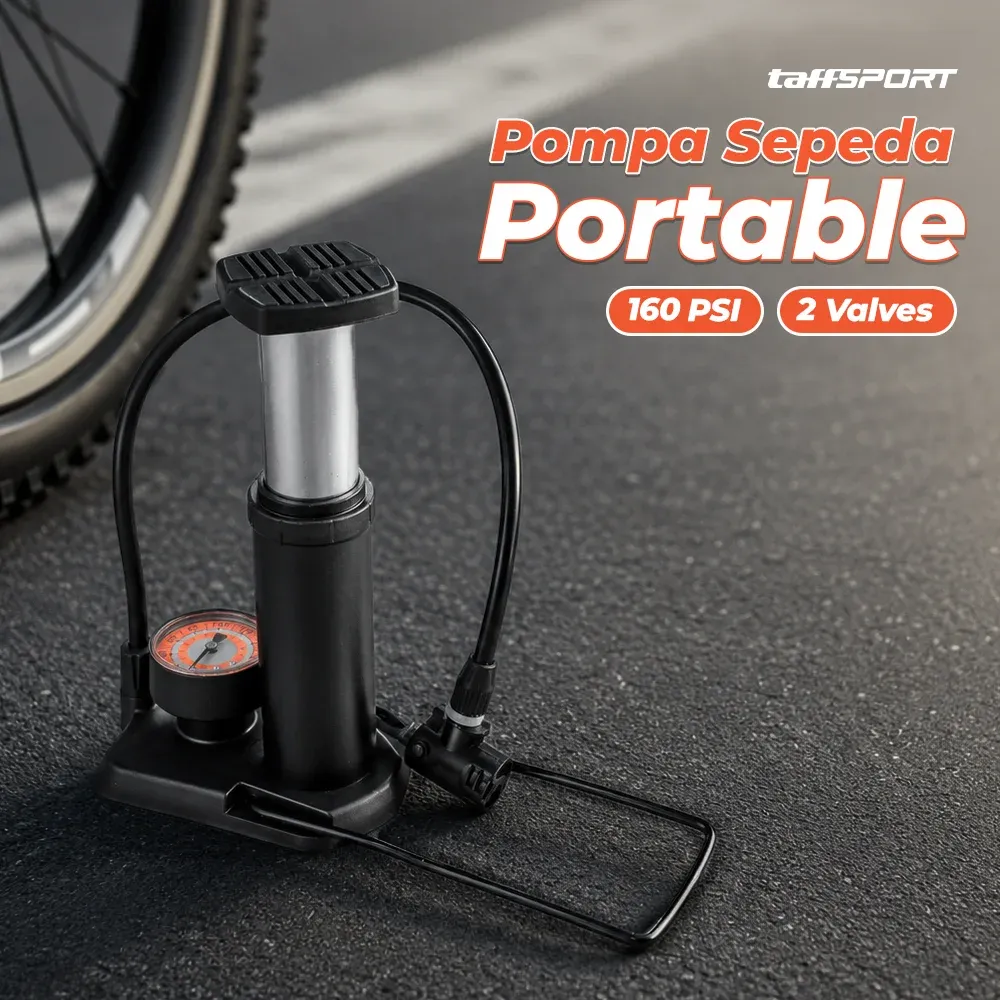 TaffSPORT Pompa Sepeda Portable 160 PSI - PM50