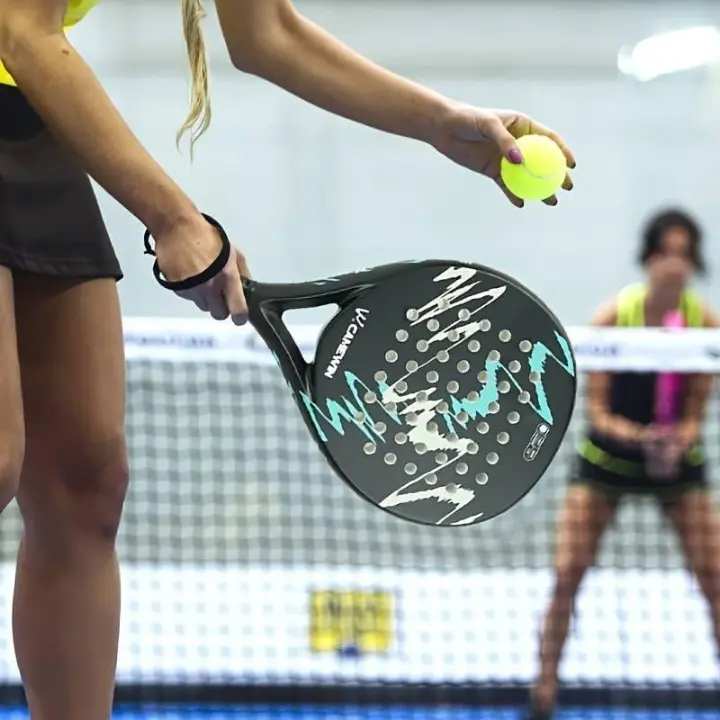 CWIN Raket Padel Teardrop Carbon Glass Fiber 365g - 4018