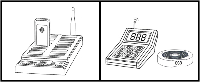 Transmitter Staf Restoran – Receiver Pelanggan