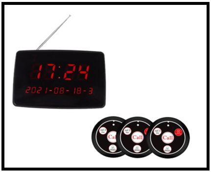 Transmitter Pelanggan – Receiver Staf Restoran