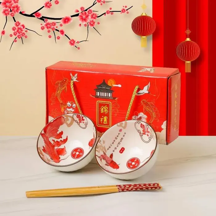 Nexxio Mangkok Set Premium Peralatan Makan Keramik