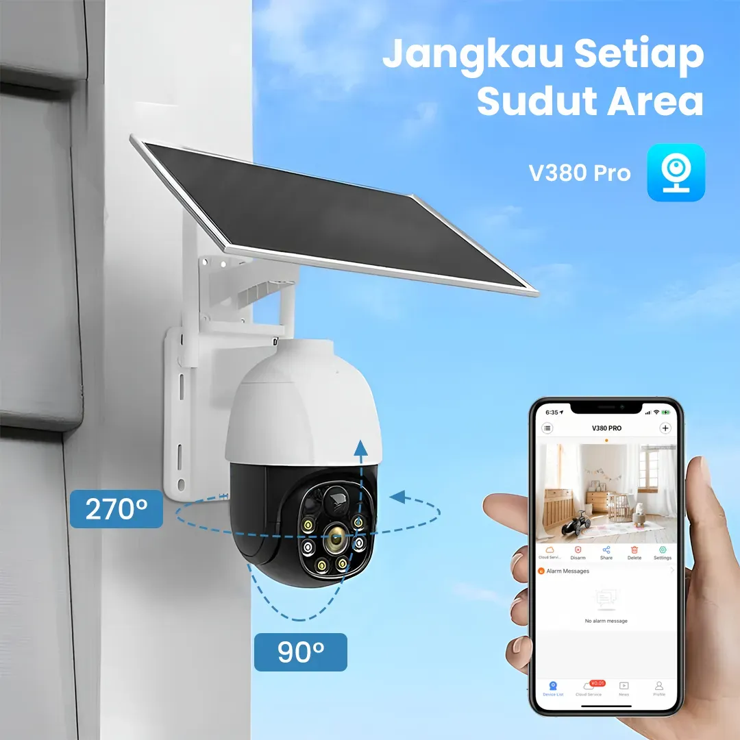 V380 Pro CCTV Tenaga Surya - MVT-1120G-P5 Pro