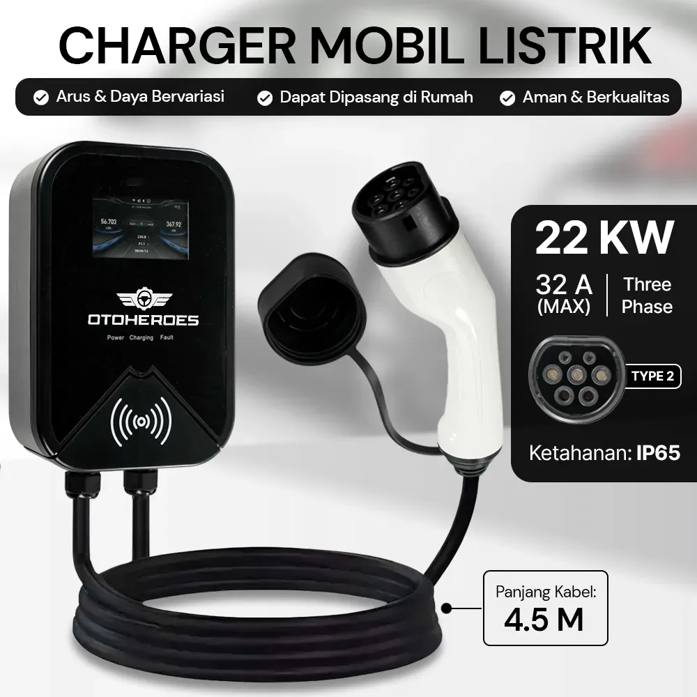 OTOHEROES Charger Mobil Listrik EV 3 Phase - PG01