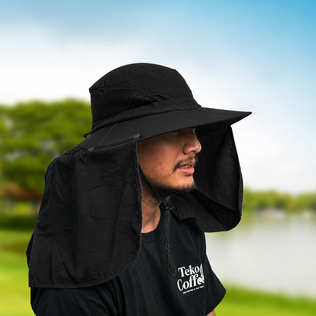 Rhodey Topi Mancing Anti UV Waterproof Nylon - BH032